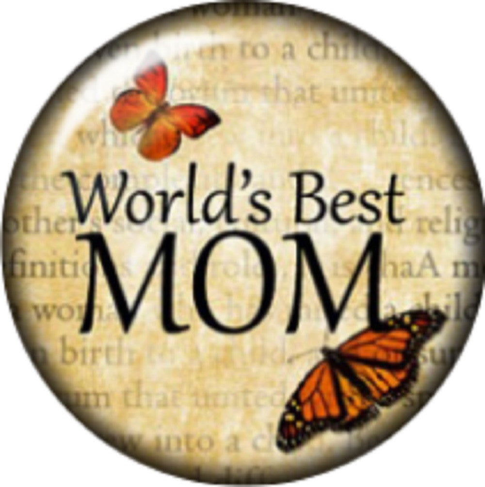 Snap button Domed Words best Mom charm  Jewelry 18mm