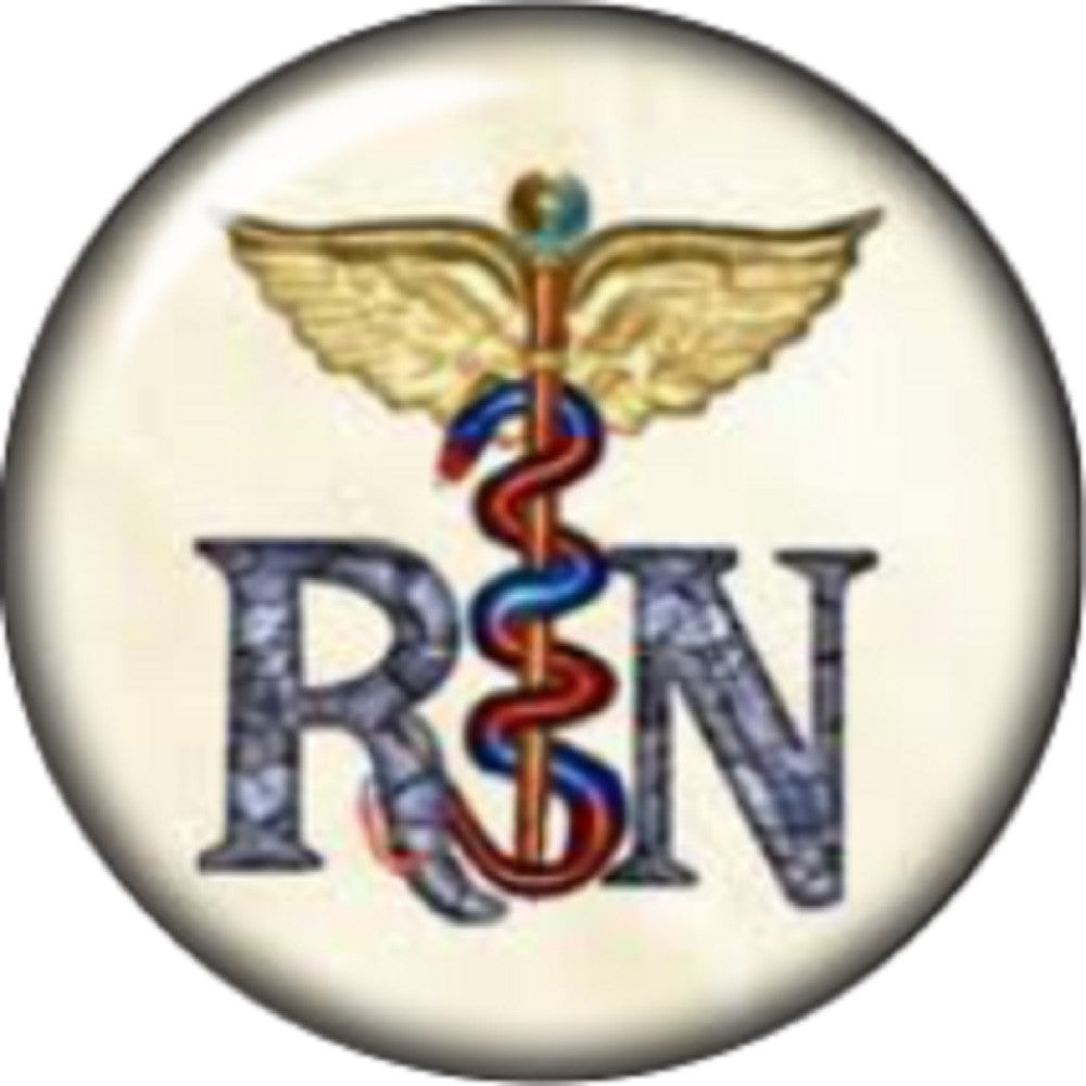 Snap button RN Registered Nurse 18mm charm chunk interchangeable