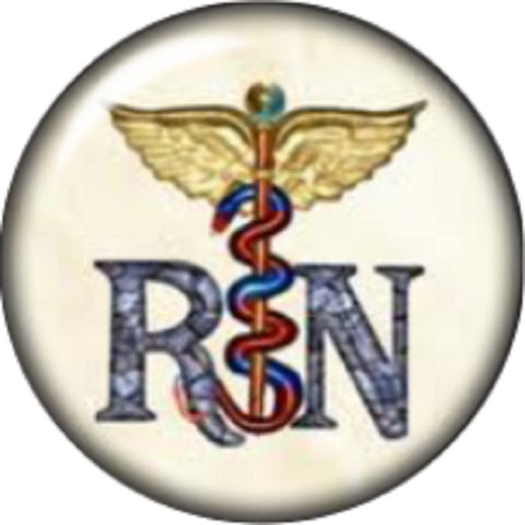 Snap button RN Registered Nurse 18mm charm chunk interchangeable