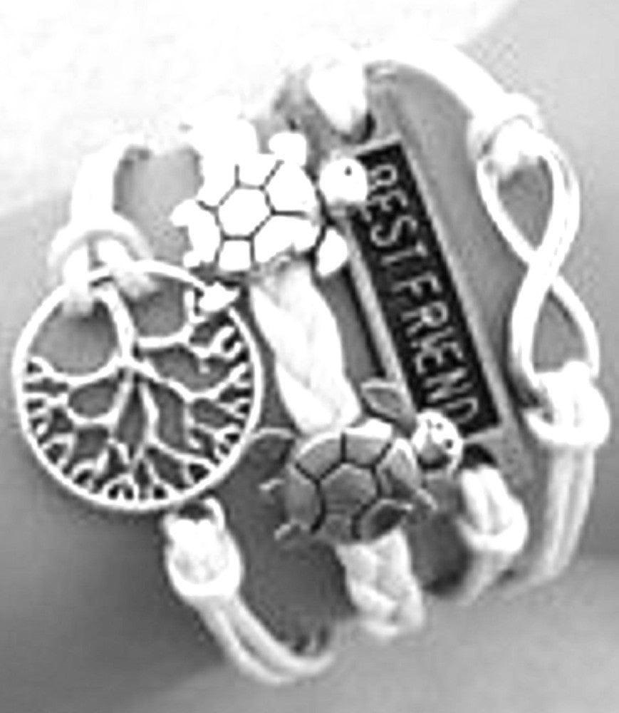 Tree of Life Bracelet Multi-layer Charm Infinity Love Best Friend Turtles