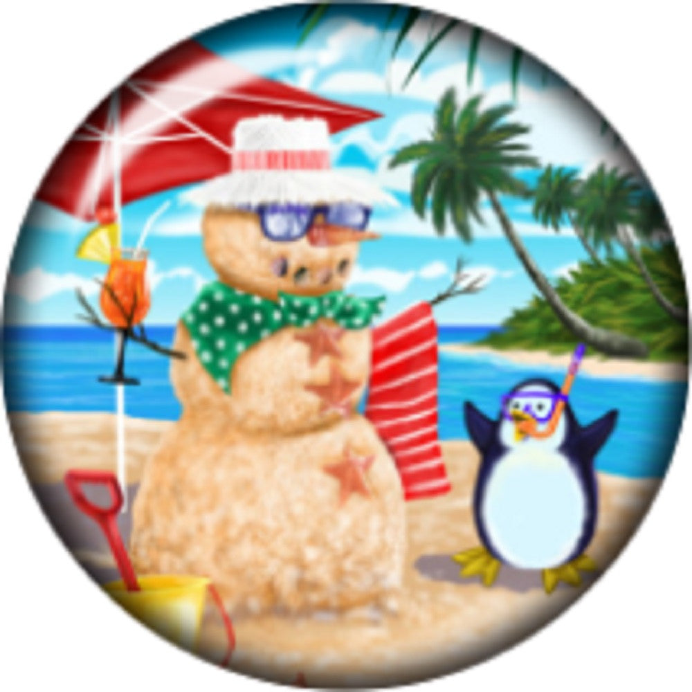 Snap button Snowman Sandman Penguin 18mm charm chunk interchangeable