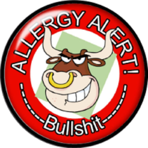 Snap button Allergy Alert Bullshit 18mm charm chunk interchangeable