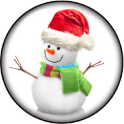 Snap button Snowman 18mm charm chunk interchangeable