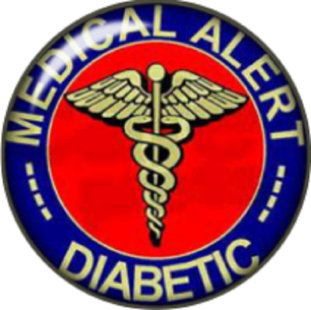 Snap button Medical Alert Diabetic charm  Jewelry 12mm