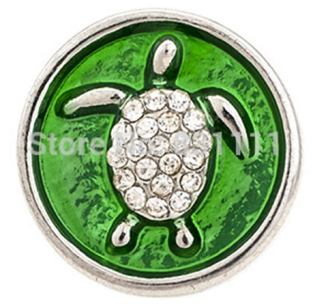 Snap button Sea Turtle 18mm charm chunk