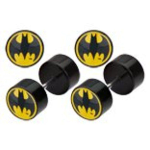 Earrings Rings Fake Batman Cheater Plug 18 gauge - Sold as a pair