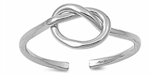 .925 Sterling Silver Toe Ring - Love Knot