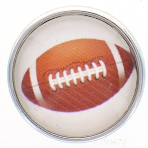 18mm Snap Charm Button Interchangeable Jewelry Love Football
