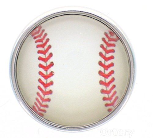 Body Accentz 18mm Snap Charms Buttons Interchangeable Jewelry Baseball Softball