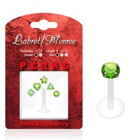 Body Accentz Bio Flex 16G 5/16" PTFE Labret/Monroe Bonus Package w/1 PTFE Shaft