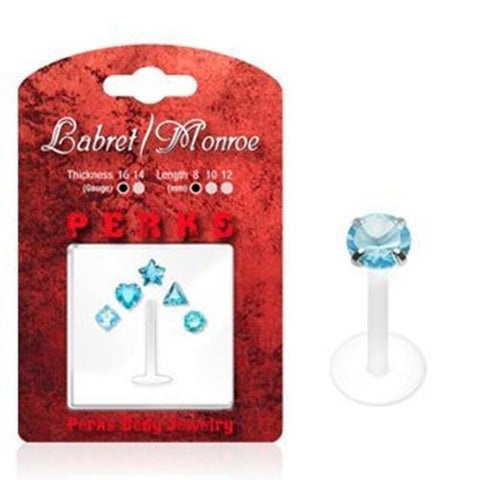 Body Accentz Bio Flex 16G 5/16" PTFE Labret/Monroe Bonus Package w/1 PTFE Shaft