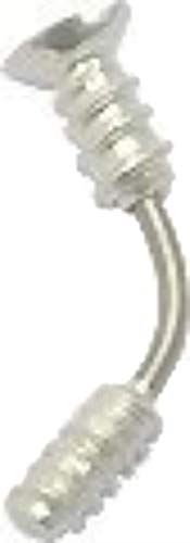 Body Accentz Eyebrow Ring Screw One 16g Curved Eye Brow