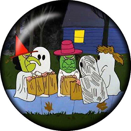 Snap Button Ghost Witch Halloween 18mm Charm Chunk Interchangeable
