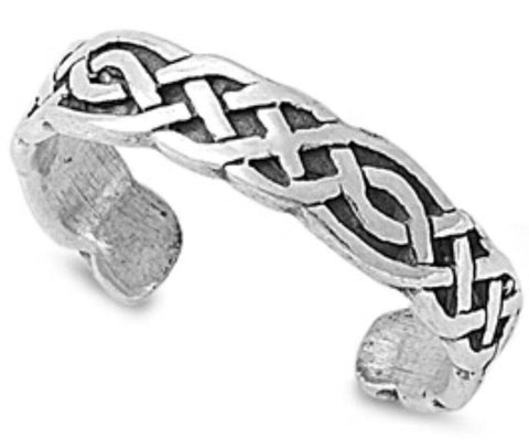 .925 Sterling Silver Toe Ring - Bali Design