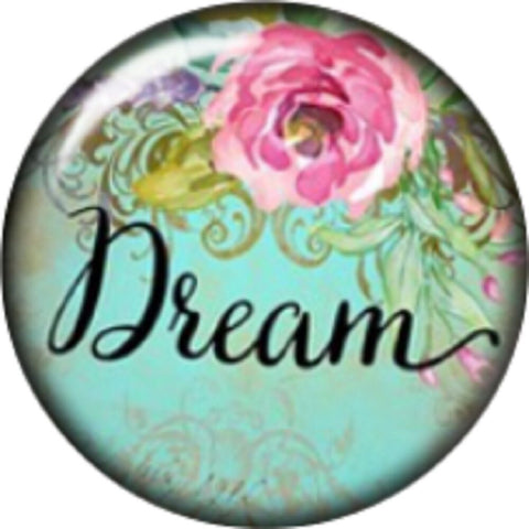 Snap button Flower Rose Dream  18mm charm interchangeable