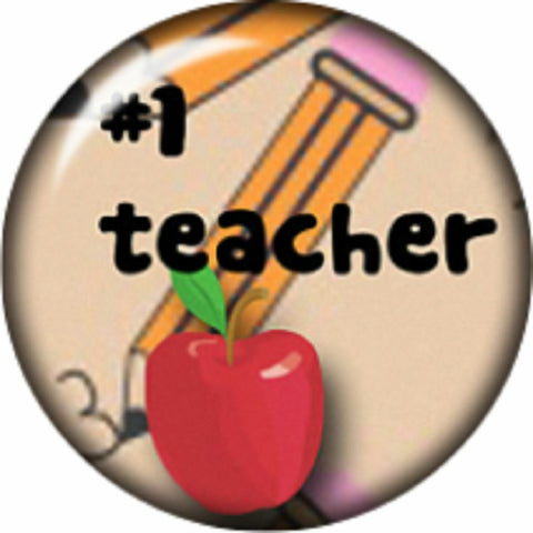 Snap button #1 Teacher 18mm charm chunk interchangeable