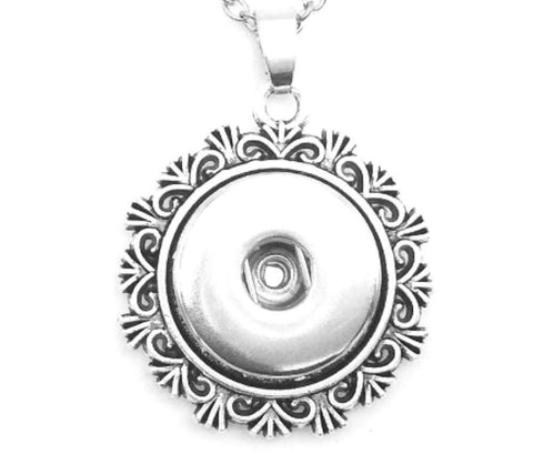 Body Accentz Pendant Interchangeable DIY Ginger Snaps Filigree fit for 18mm Snap