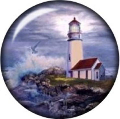 Snap Button Beach Lighthouse Ocean 18mm Charm Chunk Interchangeable