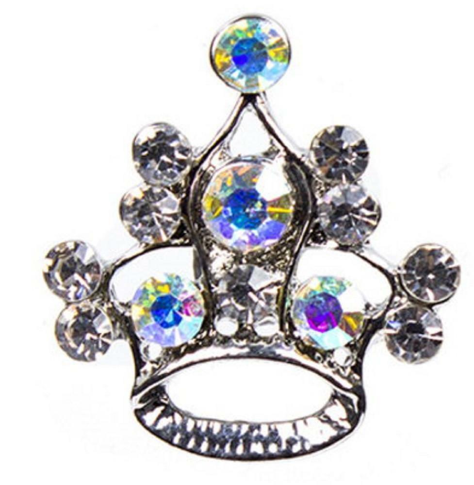 Snap Button Crystal Crown Snaps Antique Metal Button Tiara 18mm Cha