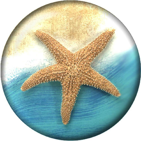 Snap Button Starfish Beach Ocean 18mm Cabochon Chunk Charm