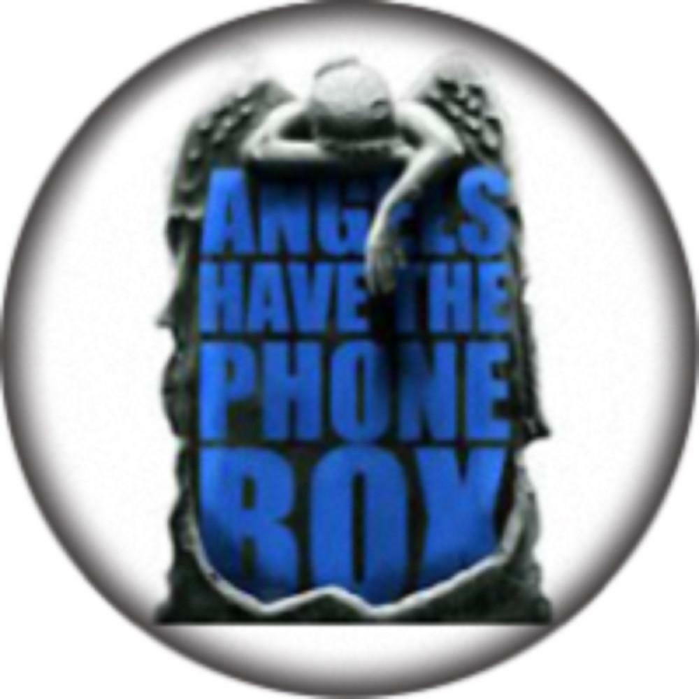 Snap Button  Angels Have The Phonebox 18mm Cabochon Charm