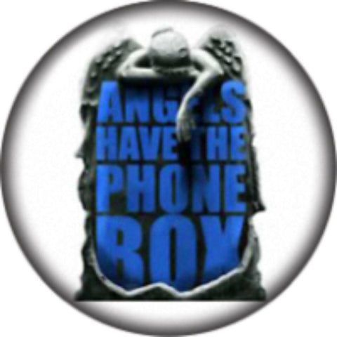 Snap Button  Angels Have The Phonebox 18mm Cabochon Charm