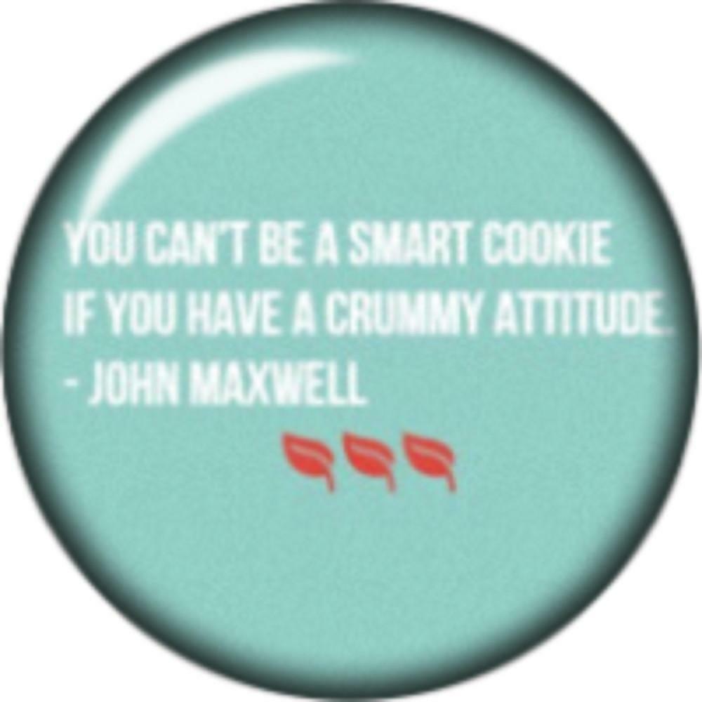 Snap Button Can't be a Smart Cookie with crummy Attitude 18mm Caboc