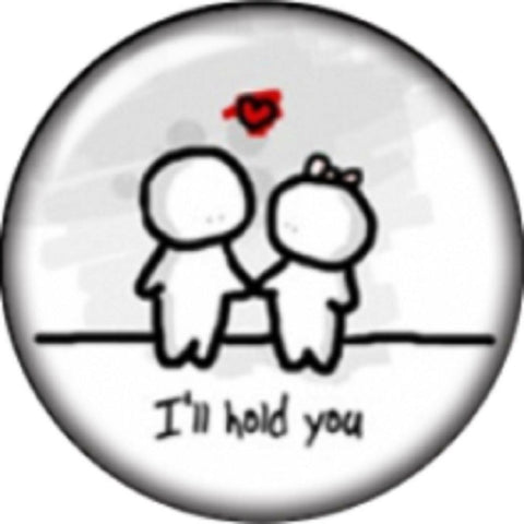 Snap Button I'll Hold You 18mm Cabochon Chunk Charm