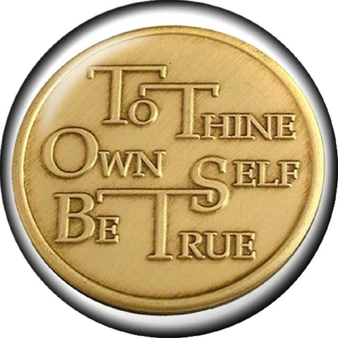 Body Accentz Snap Button to Thine own self be True Interchangable Jewelry 18mm C