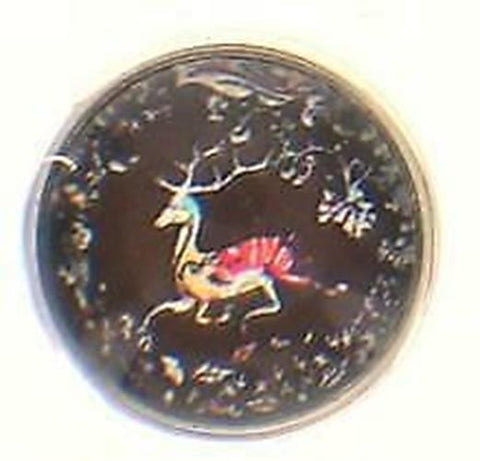 Snap Button Holiday Christmas Reindeer 18mm Cabochon Chunk Charm 18mm