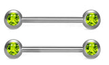 Stainless steel Tongue Barbell Nipple Tongue Straight Barbells Earring Rings