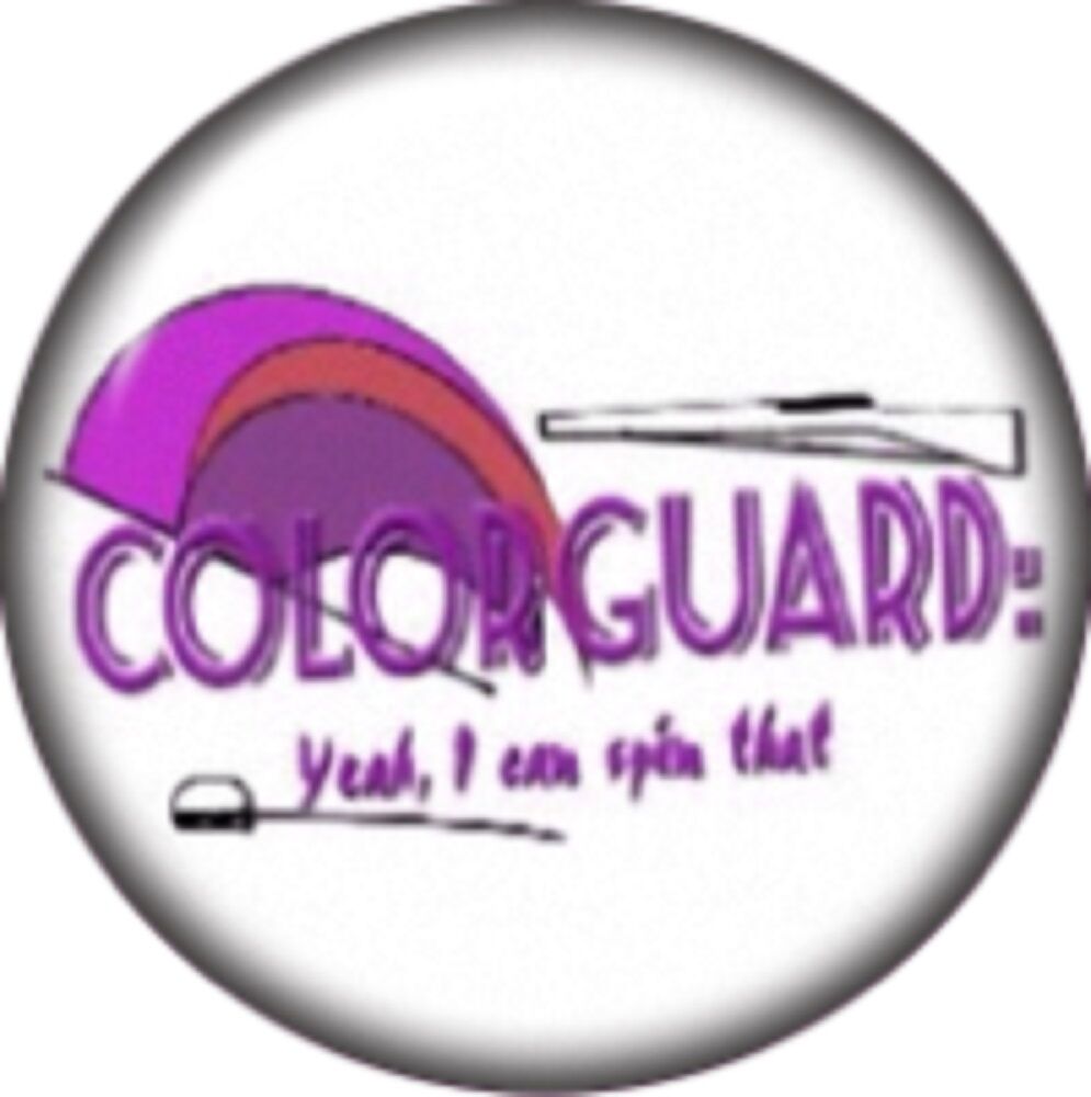 Snap Button Colorguard I can Spin That 18mm Cabochon Chunk Charm