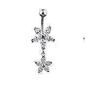 Body Accentz? Belly Button Ring Navel Starfish Body Jewelry Dangle 14 Gauge