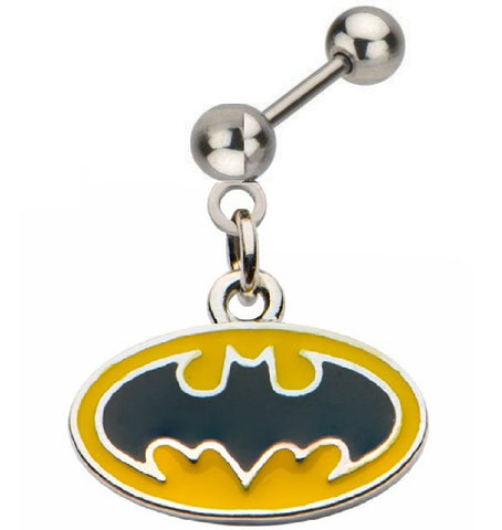 Surgical Steel Batman Tragus/Cartilage Piercing Stud 18g 3/8" Helix