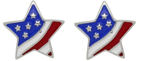 2 pcs Snap button star flag  metal snap buttons fit Ginger snap 18mm