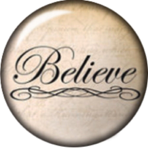 Snap button believe 18mm charm