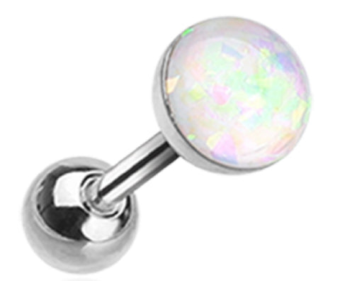 Tragus Opal Sparkle Cartilage Tragus Earring 18g 1pc