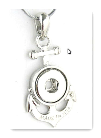 Body Accentz Pendant Anchor for Charms Interchangable Jewelry snap Button Charm