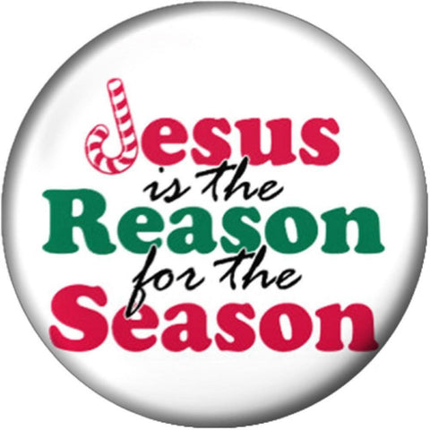 Snap Button Jesus is The Reason for The Season Christmas 18mm Charm