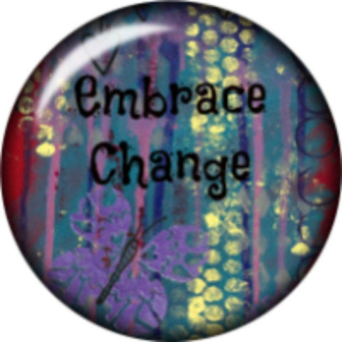 Snap Button Embrace Change 18mm Cabochon Chunk Charm