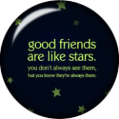 Snap Button Stars Good Friends are Like Stars 18mm Cabochon Chunk C
