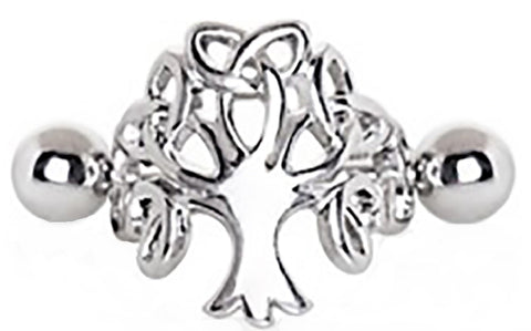 Tragus 316L Stainless Steel Tree of Life Cartilage Cuff Earring 1pc