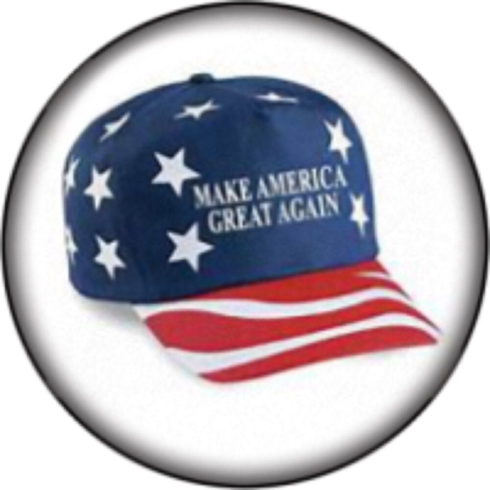 Snap Button Make America Great Again 18mm Cabochon Chunk Charm