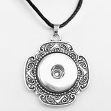 Necklace Pendant moon flower tree cross Vintage 18mm snap button jewelry