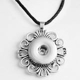 Necklace Pendant moon flower tree cross Vintage 18mm snap button jewelry