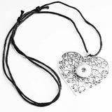 Necklace Pendant moon flower tree cross Vintage 18mm snap button jewelry