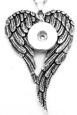 Pendant Interchangeable Ginger Snaps Angel Wings Filigree fit for 18mm