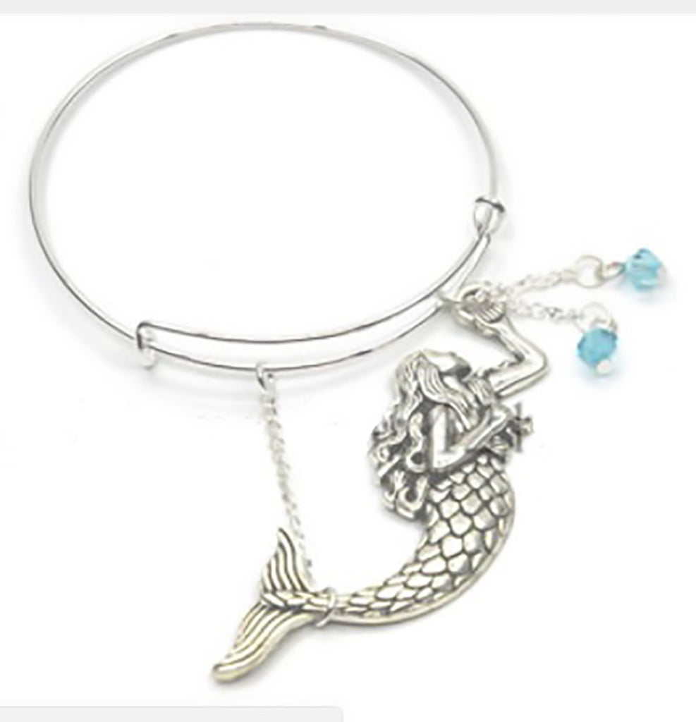 Mermaid Princess Chain  Expandable Bangle Bracelet