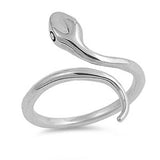 STERLING SILVER Snake Ring Cobra [8]