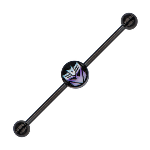 316L Surgical Steel, Decepticon, Industrials Industrial Barbell Body Jewelry 14G
